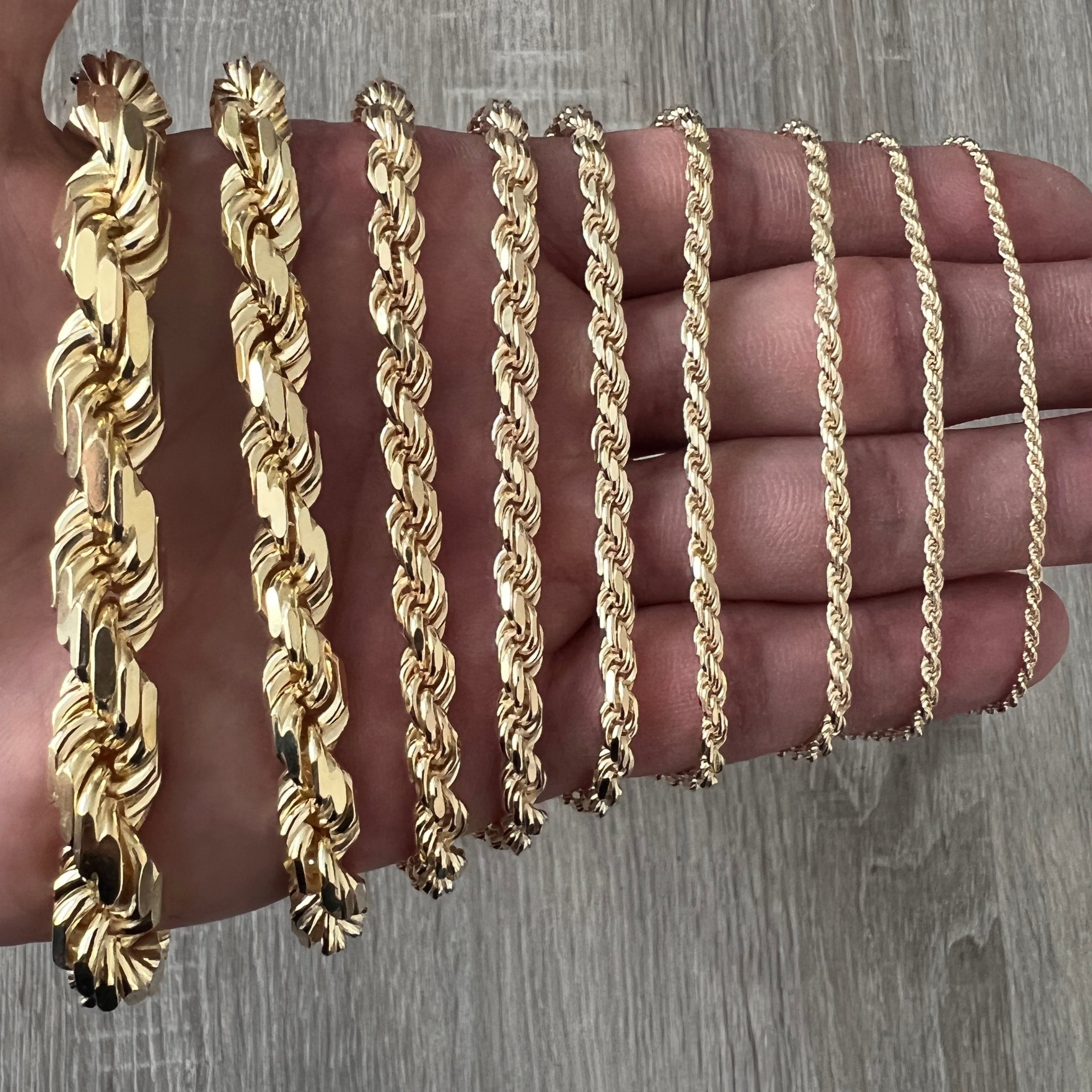 ROPE 14K Gold Vermeil Chain 925