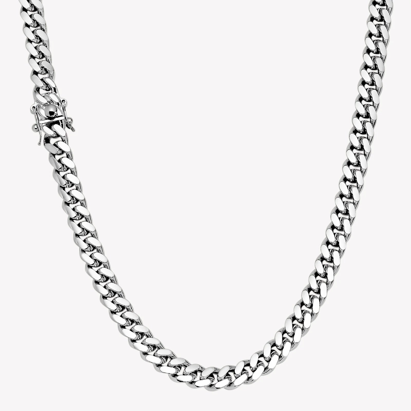 10mm Miami Cuban Box Lock Necklace