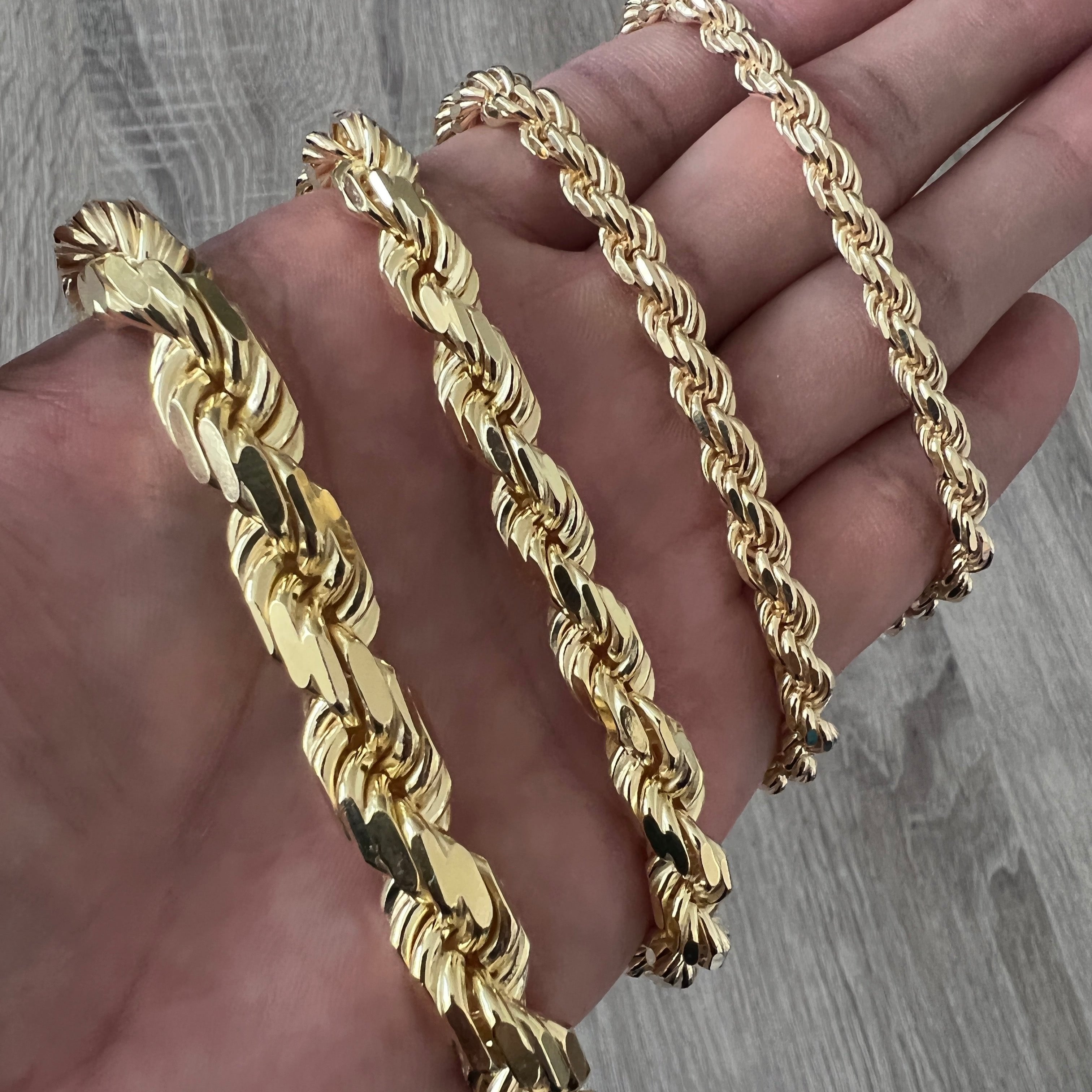 ROPE 14K Gold Vermeil Chain 925