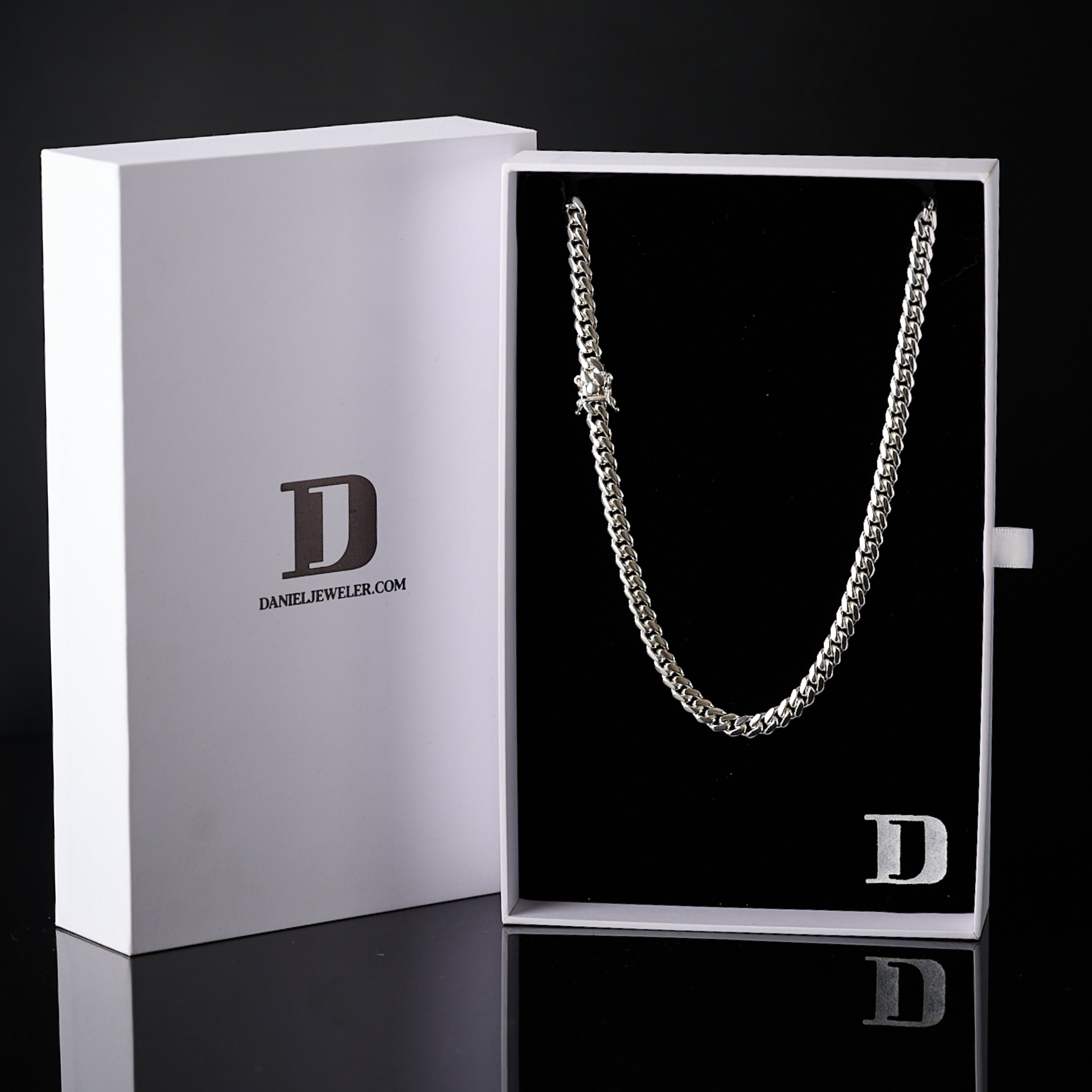 6mm Miami Cuban Box Lock Necklace