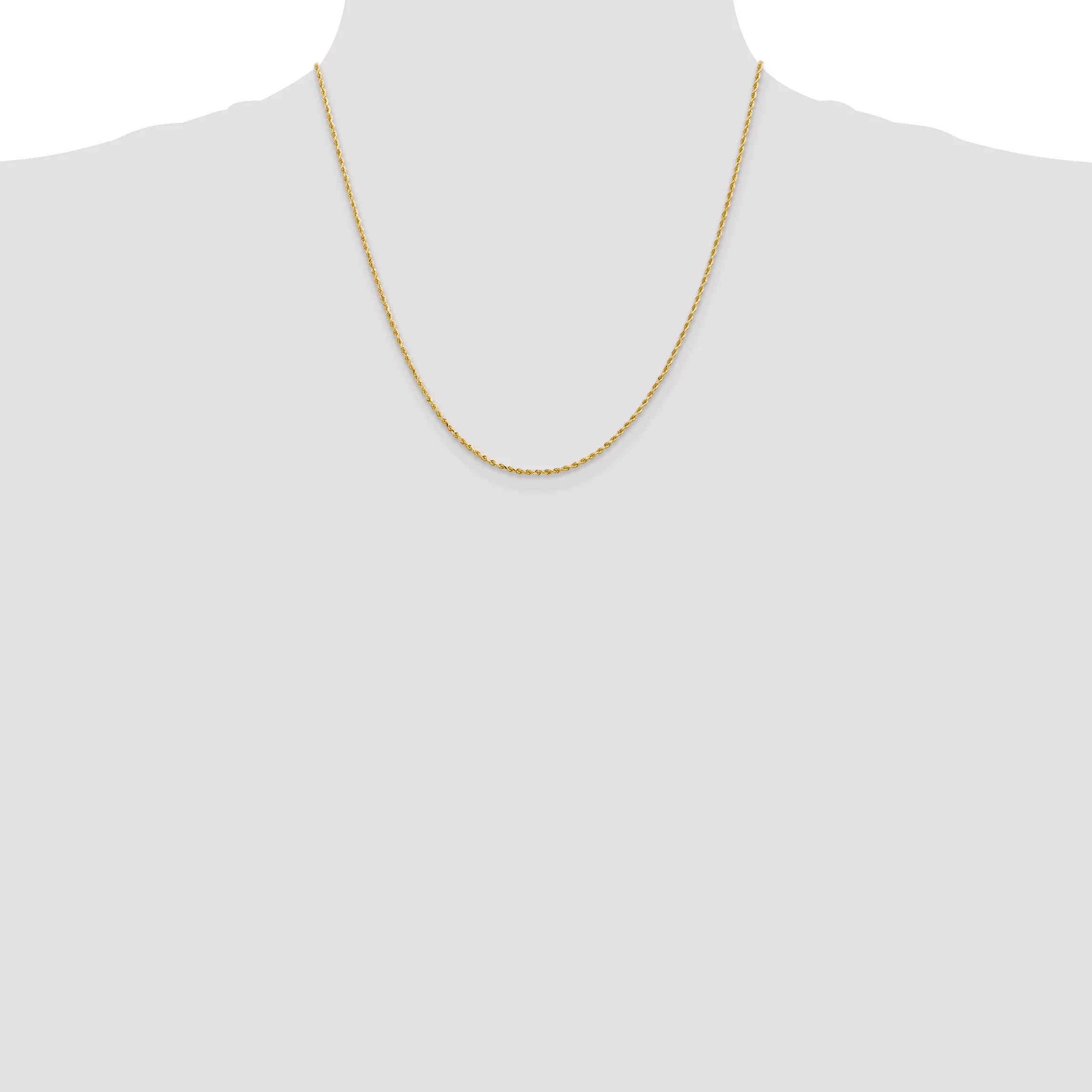 1.5MM 10K GOLD ROPE DC CHAIN