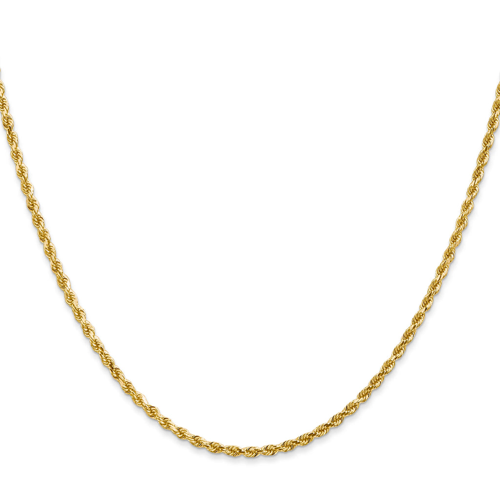 18K Gold Vermeil Rope Chain Necklace (2mm): Minimalist Layering Jewelry - Australia