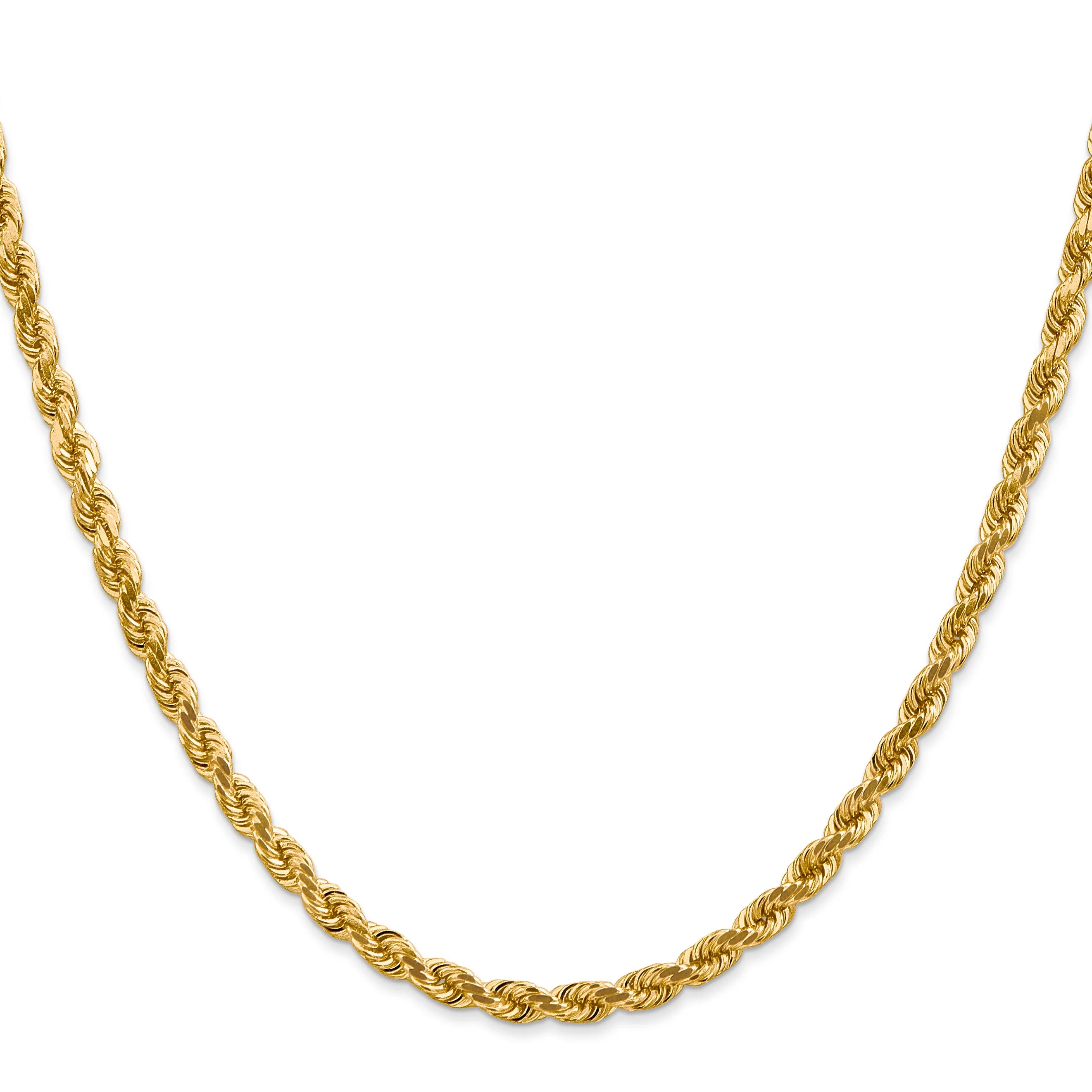 14K 4MM GOLD VERMEIL ROPE CHAIN DC