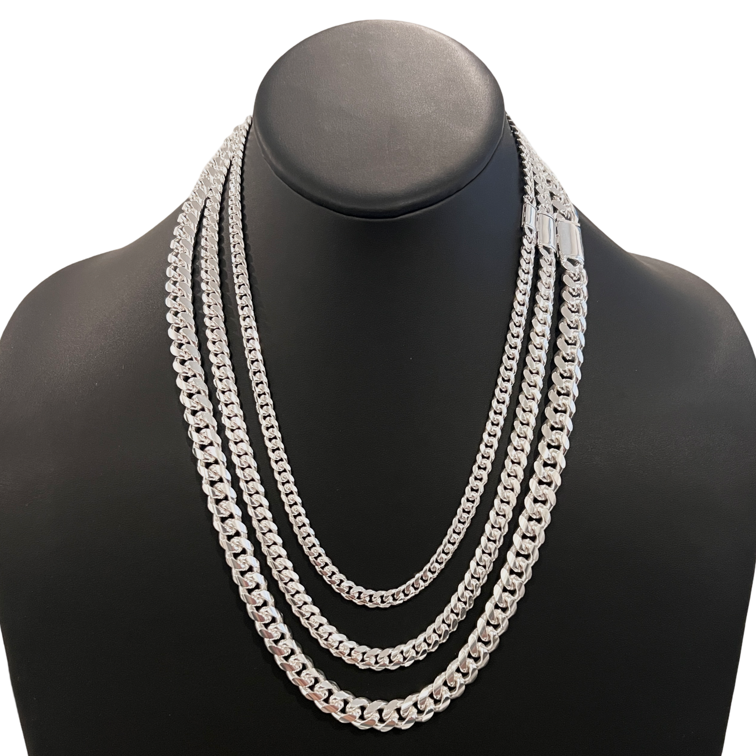 Miami Cuban Sleek Lock Necklace