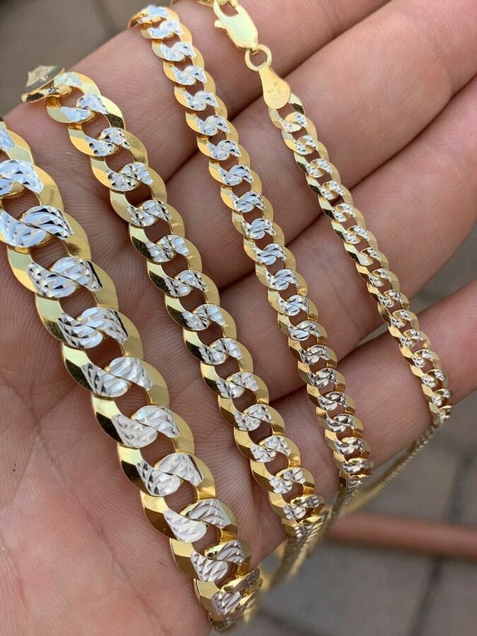 14k gold Thick Miami Cuban Link Choker necklace chain 14K GOLD FINISH 10mm  22