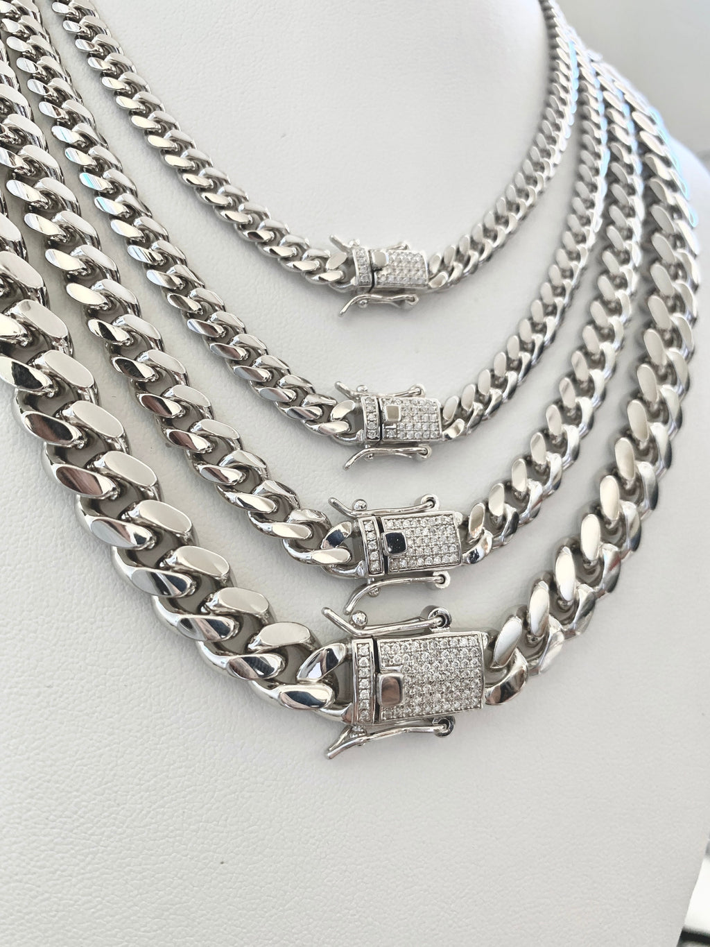 Iced-Out Lock Pendant (Silver)