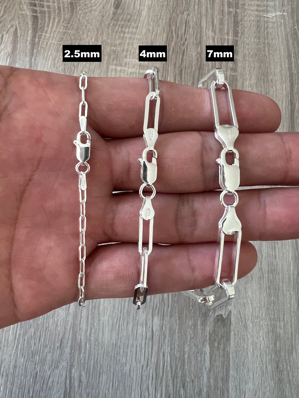 4mm 925 Silver Rope Chain Necklace Sterling Silver 16 18 20 22 24 26 28 30  inch italian unisex men women woman man