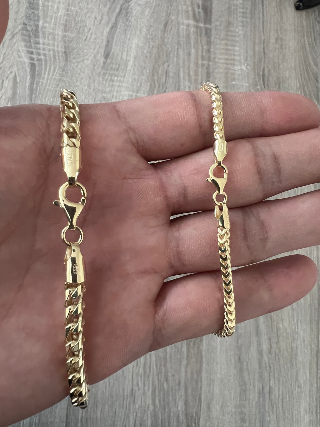 Franco 14K Gold Vermeil Over Solid 925 Sterling Silver Chain Necklace –  Daniel J