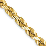 14K 6MM GOLD VERMEIL ROPE CHAIN DC