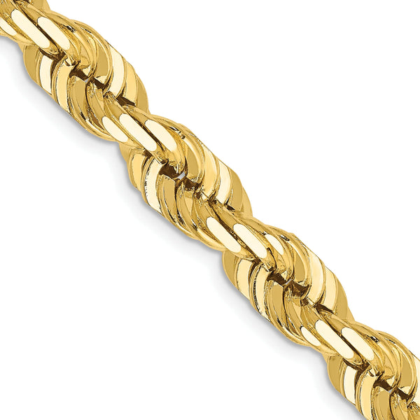 14K 7MM GOLD VERMEIL ROPE CHAIN DC