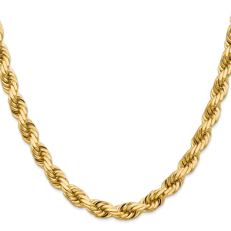 14K 8MM GOLD VERMEIL ROPE CHAIN DC Daniel Jeweler