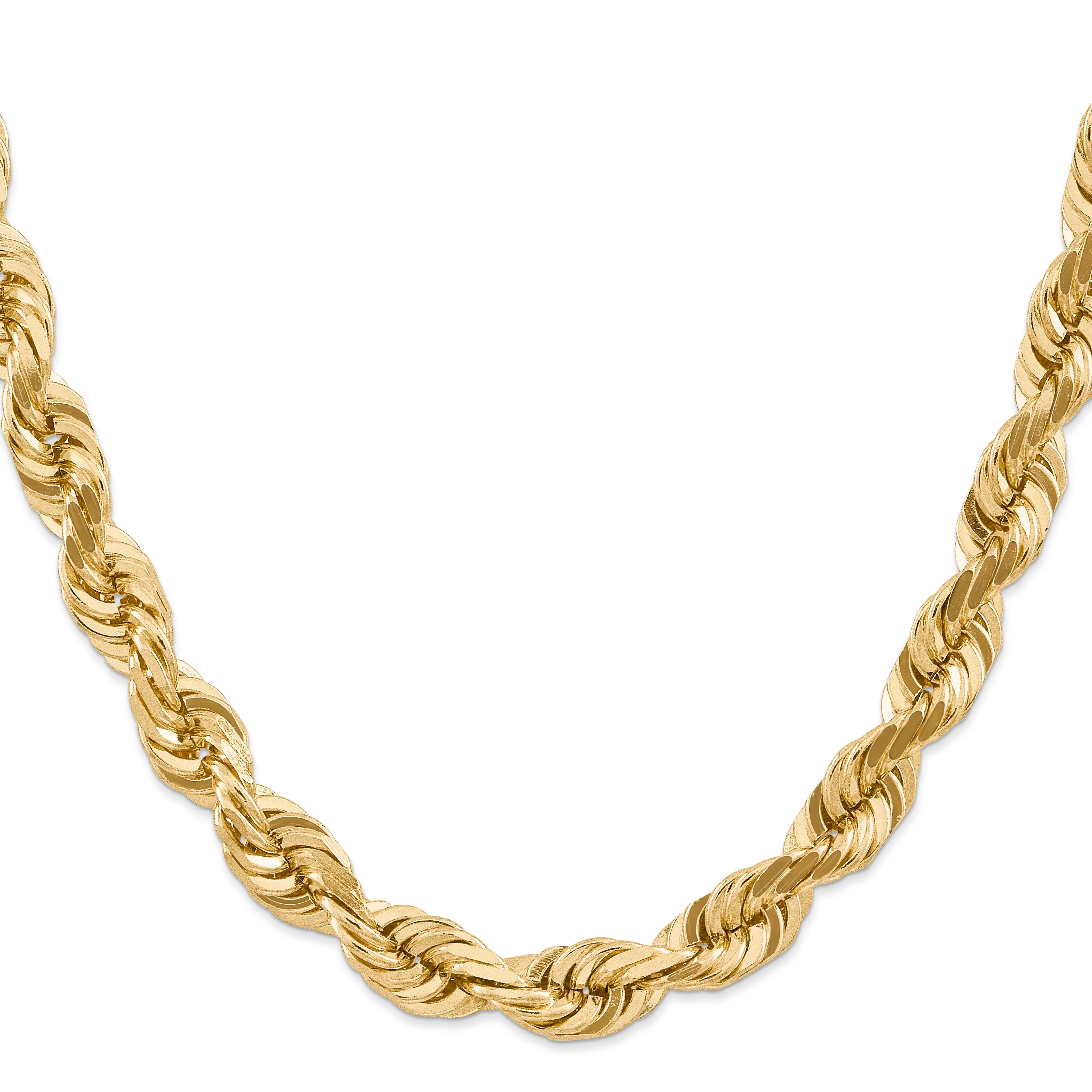 14K 11MM GOLD VERMEIL ROPE CHAIN DC