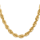 14K 11MM GOLD VERMEIL ROPE CHAIN DC