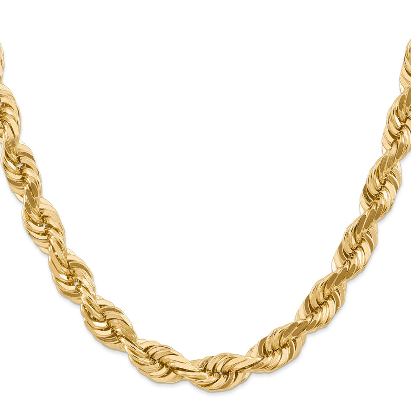 14K 11MM GOLD VERMEIL ROPE CHAIN DC