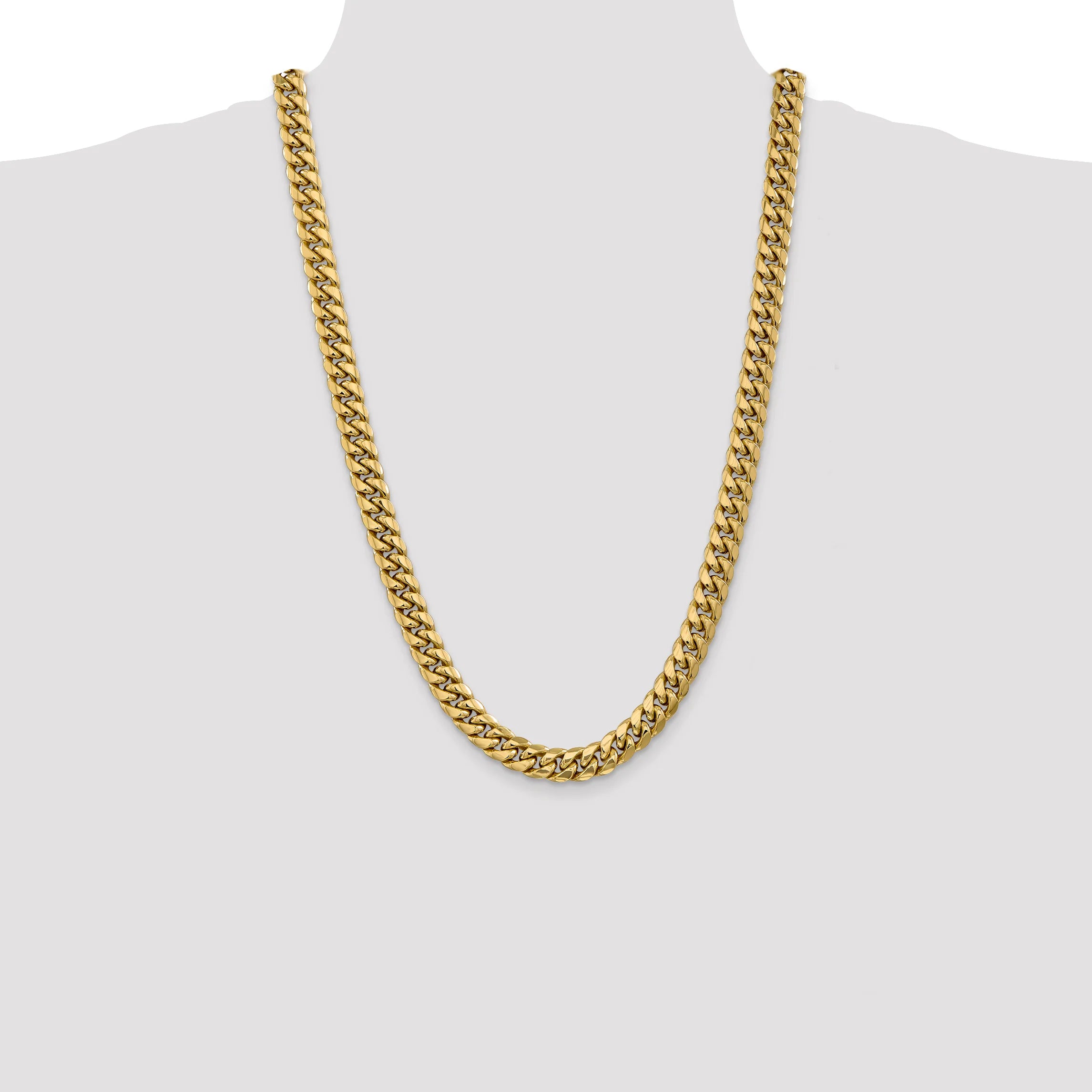 10mm Miami Cuban 14K Gold Vermeil Necklace