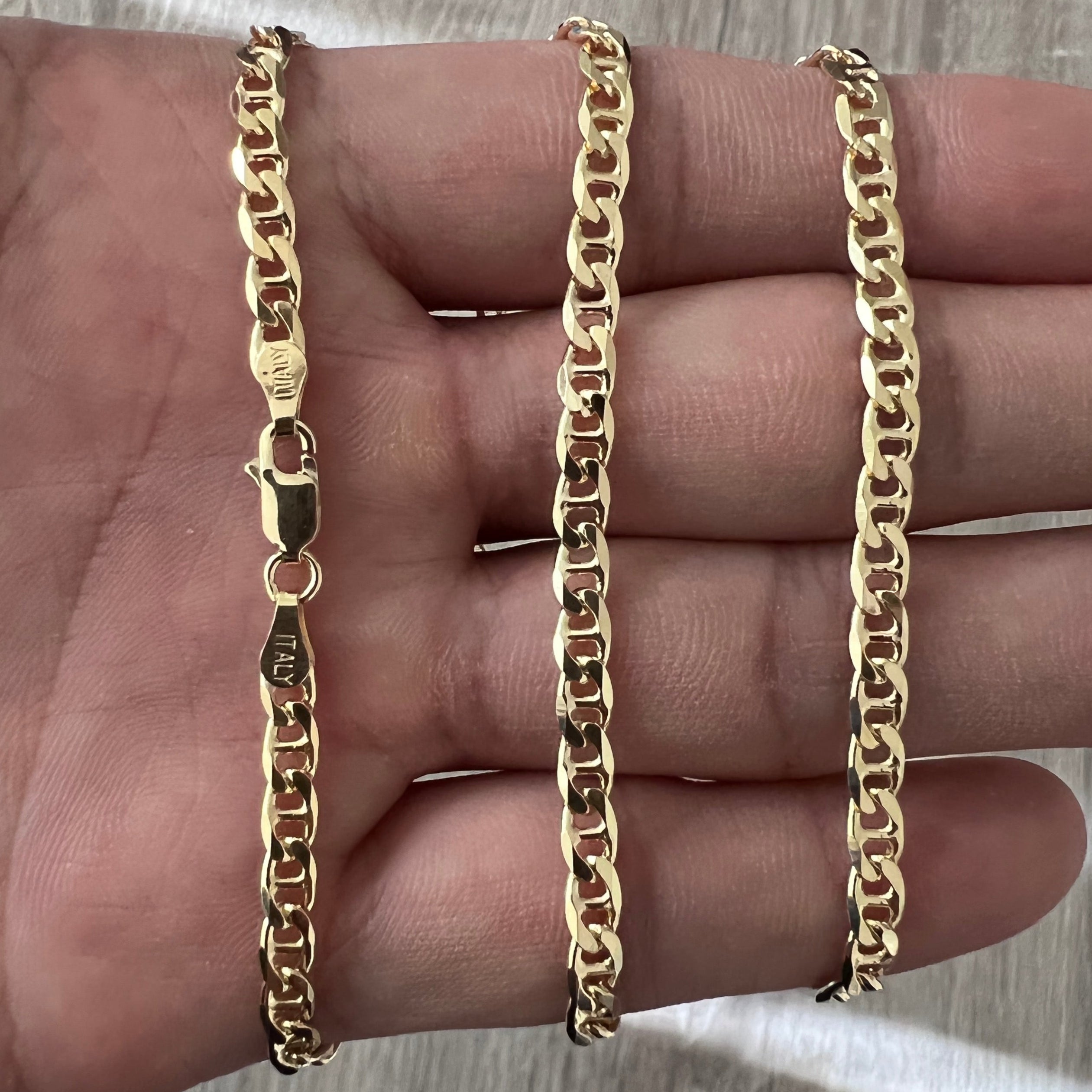 4mm Mariner 14K Gold Chain