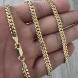 4mm Miami Cuban 14K Gold Necklace