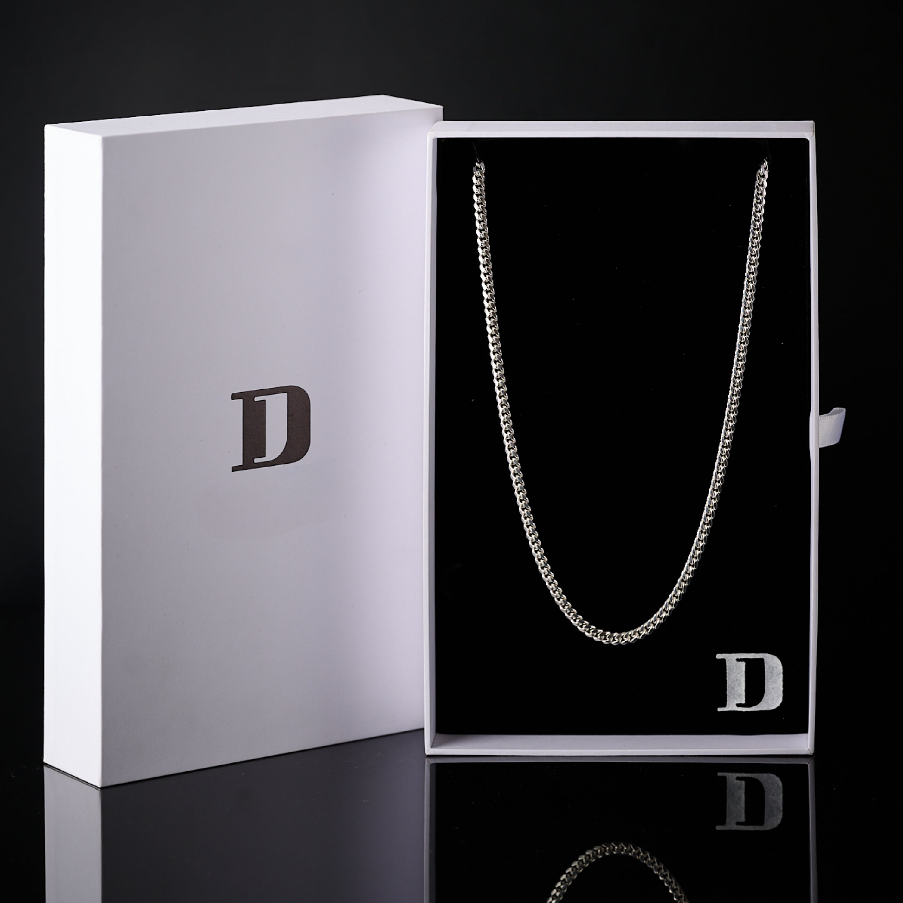 4mm Miami Cuban Box Lock Necklace