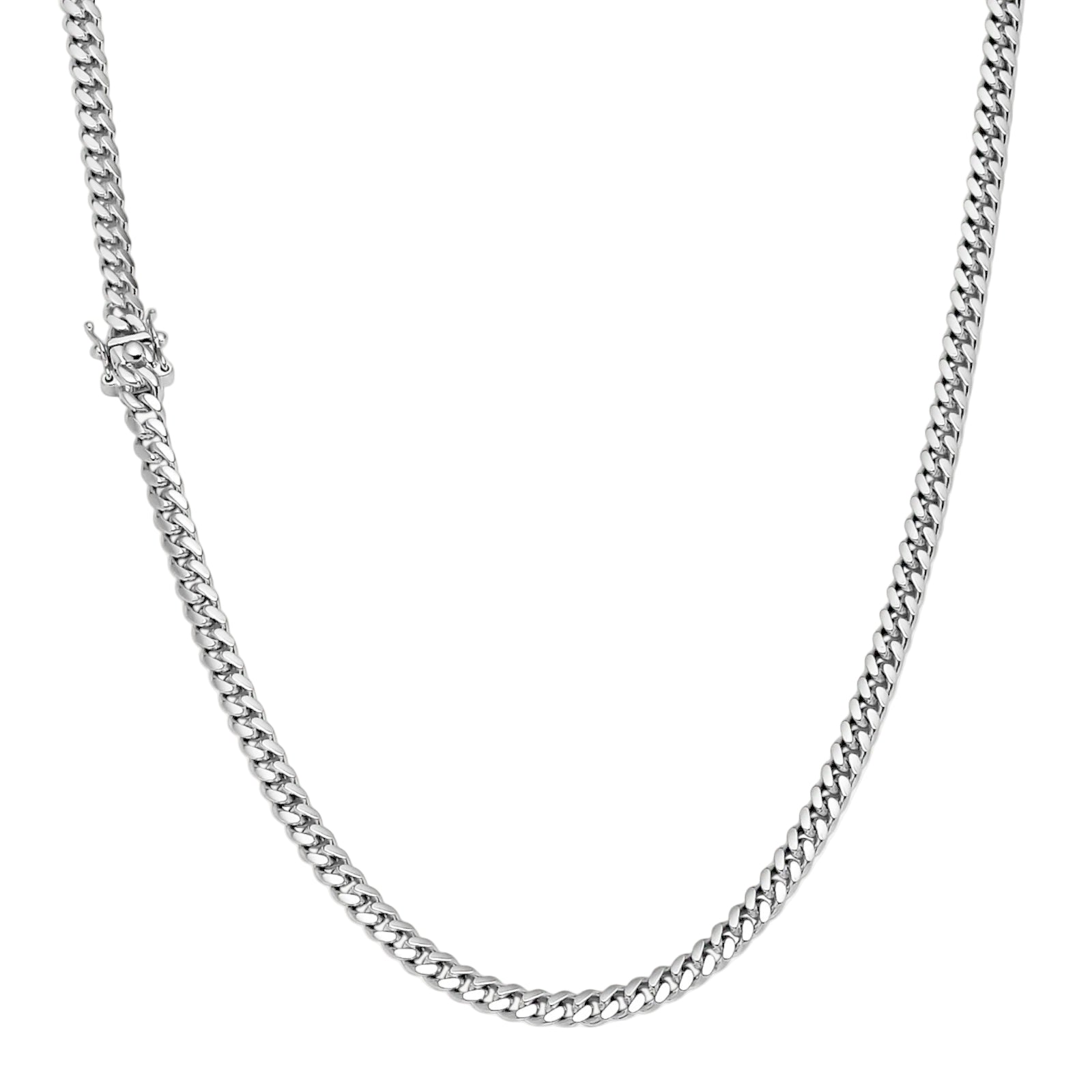 5mm Miami Cuban Box Lock Necklace