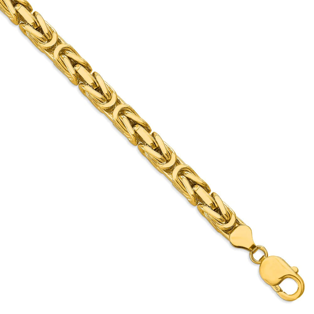 6MM Byzantine 14K Gold Chain