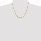 14K 2MM GOLD VERMEIL ROPE CHAIN DC