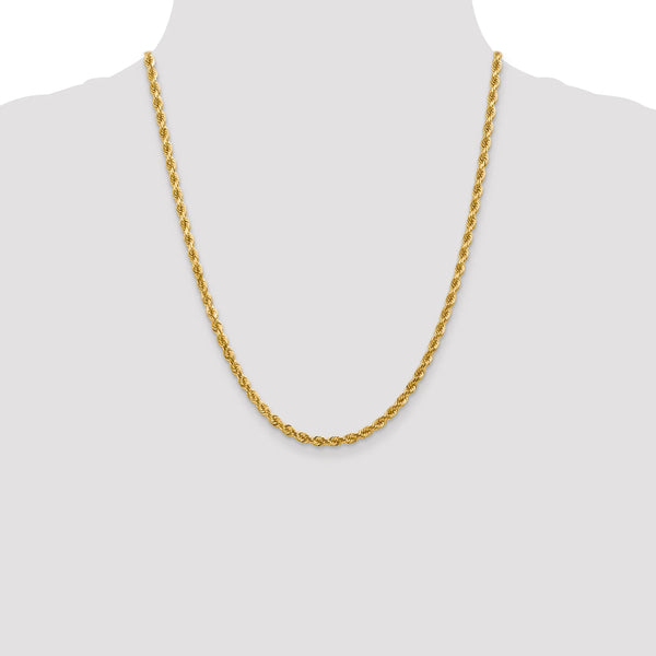 14K 4MM GOLD VERMEIL ROPE CHAIN DC