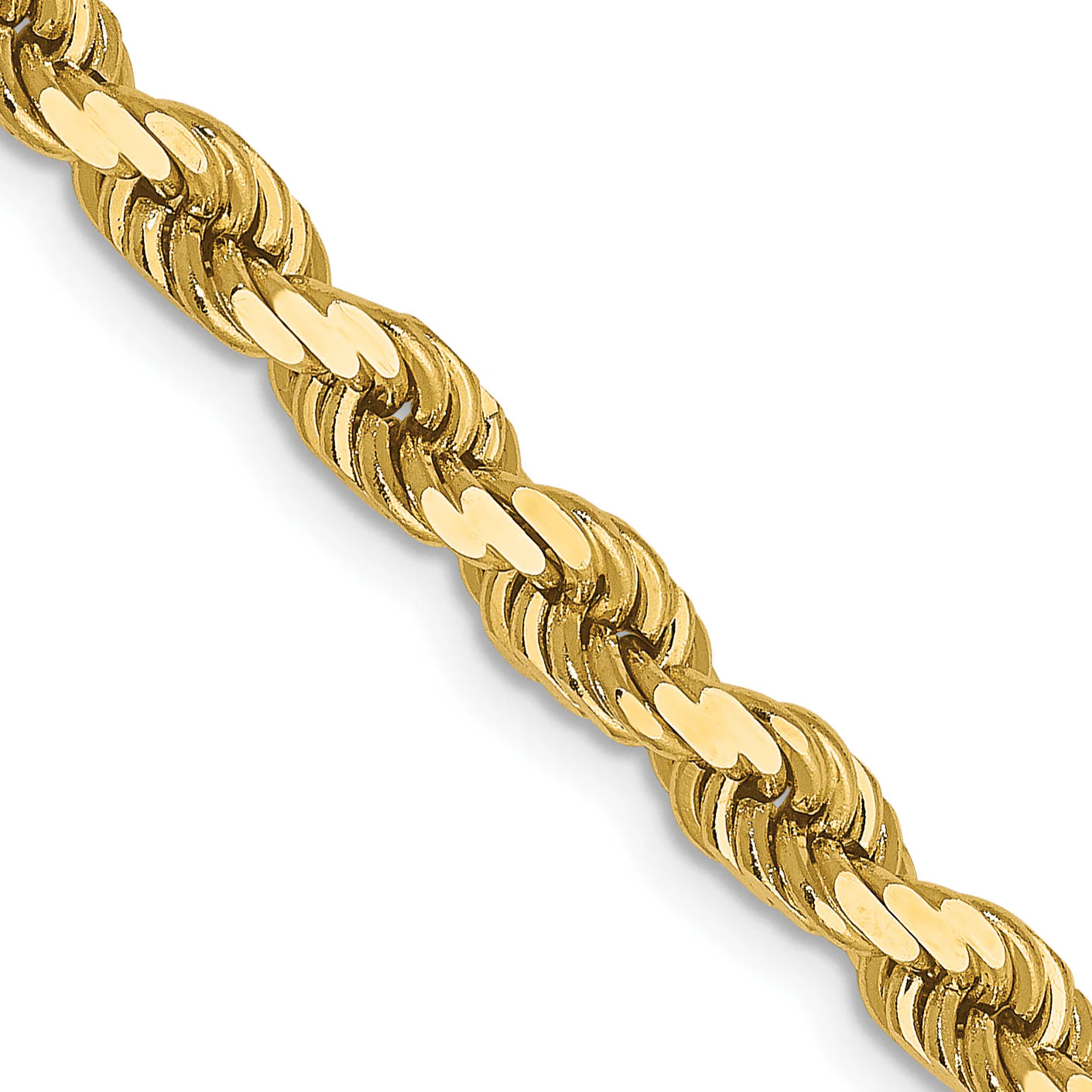 14K 4MM GOLD VERMEIL ROPE CHAIN DC