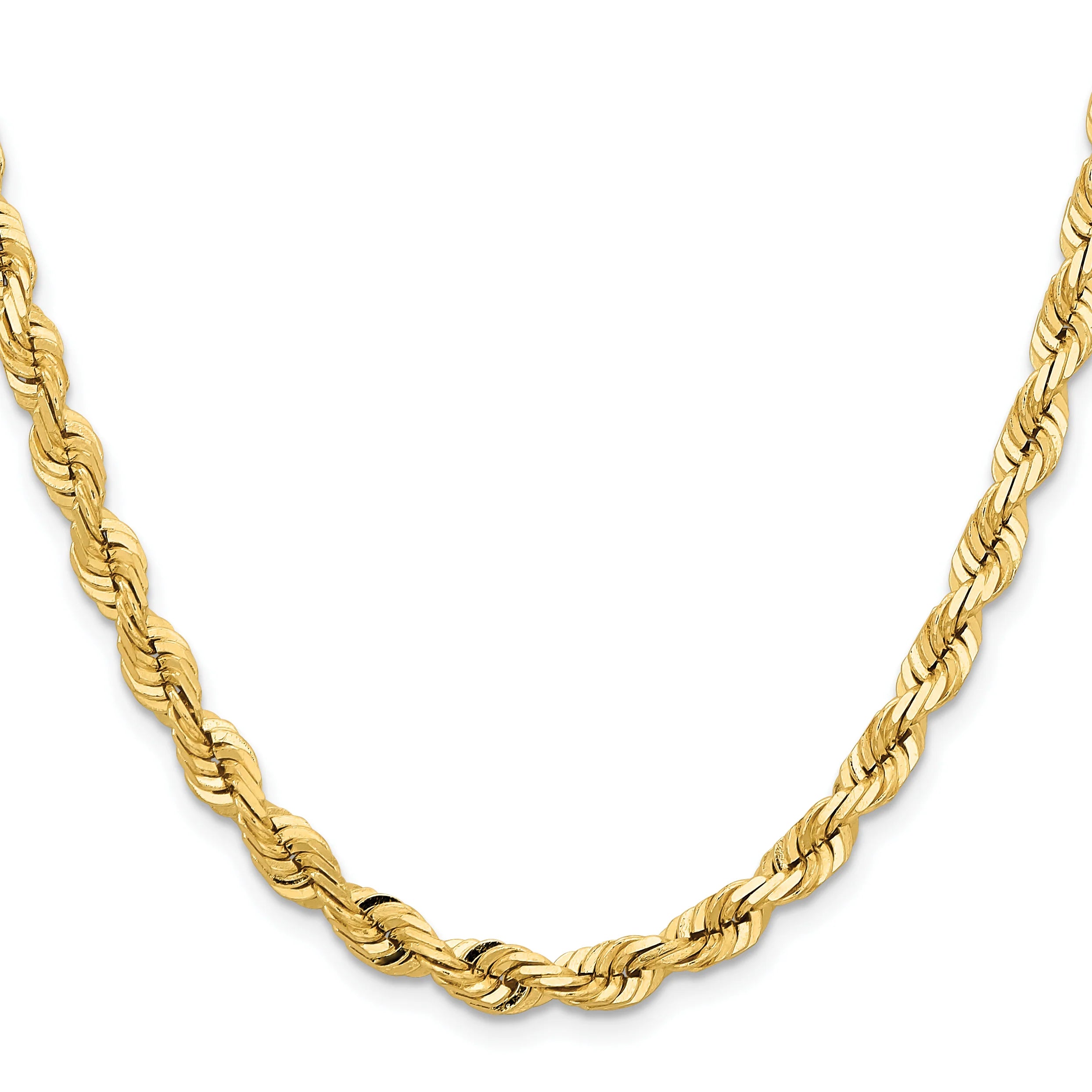 14K 5MM GOLD VERMEIL ROPE CHAIN DC
