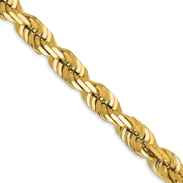 14K 5MM GOLD VERMEIL ROPE CHAIN DC