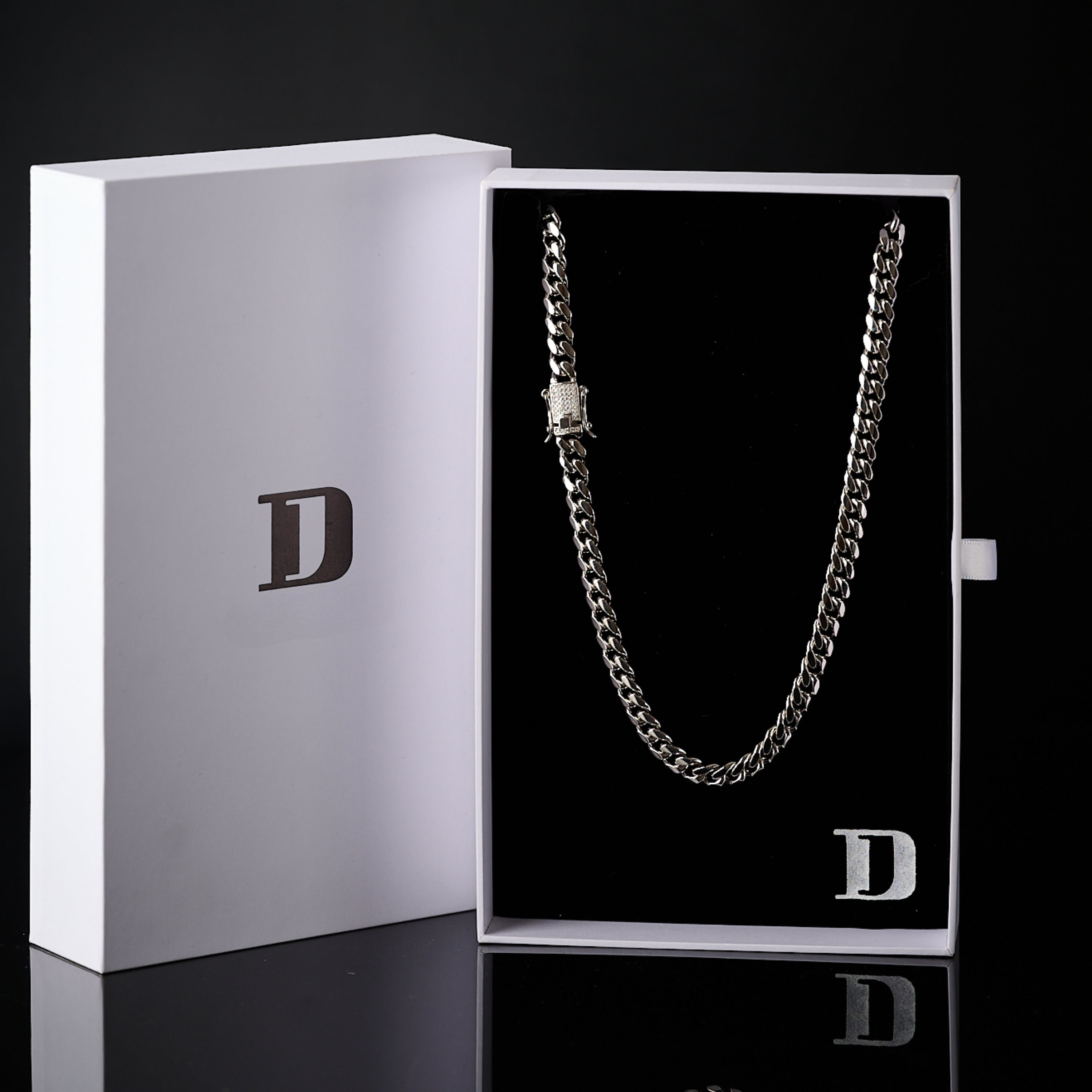 Miami Cuban Moissanite Box Lock Necklace