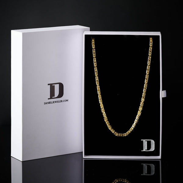 4MM Byzantine 14K Gold Chain