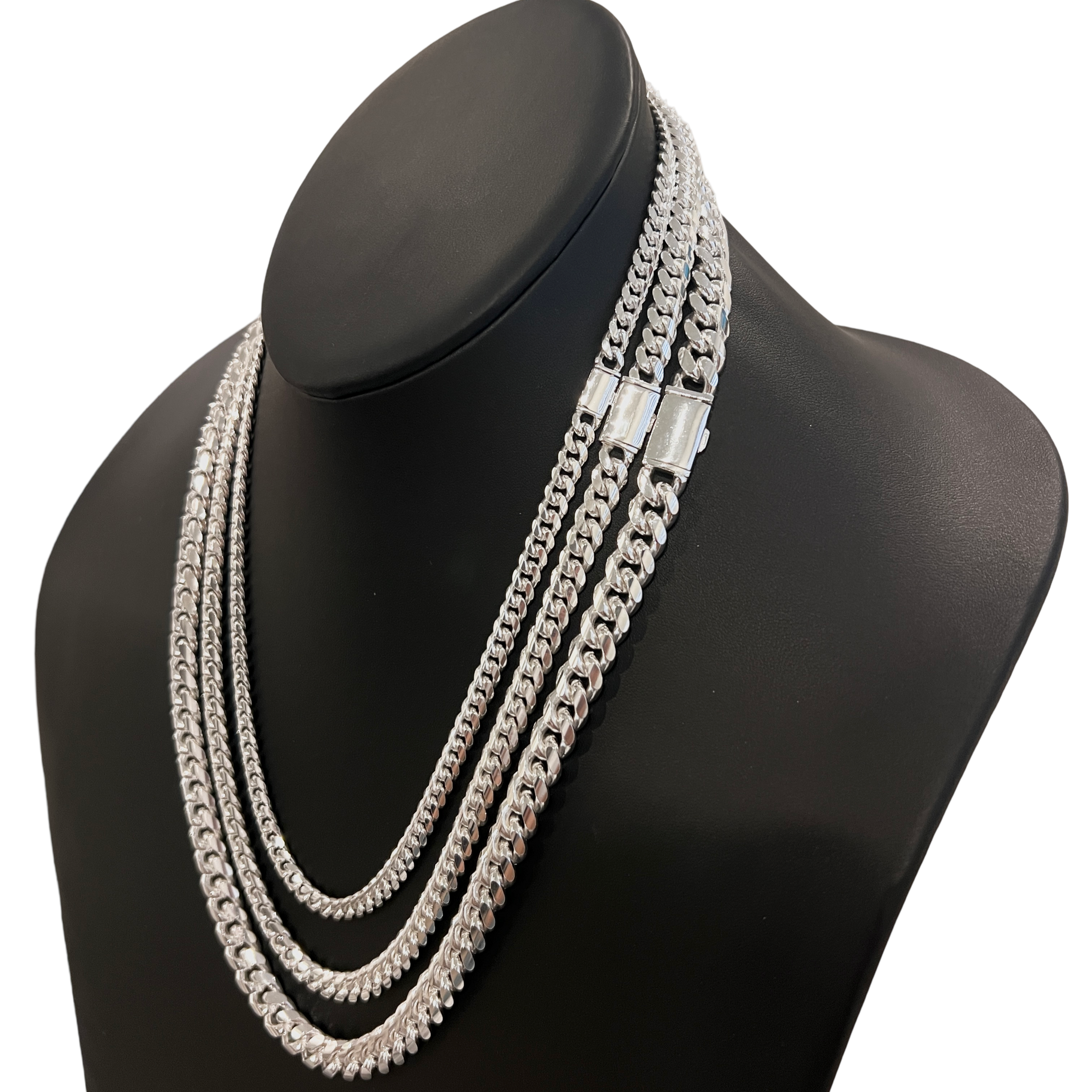 Miami Cuban Sleek Lock Necklace