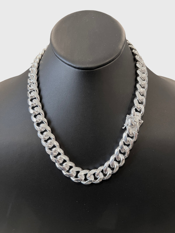16mm Miami Cuban Box Lock Necklace