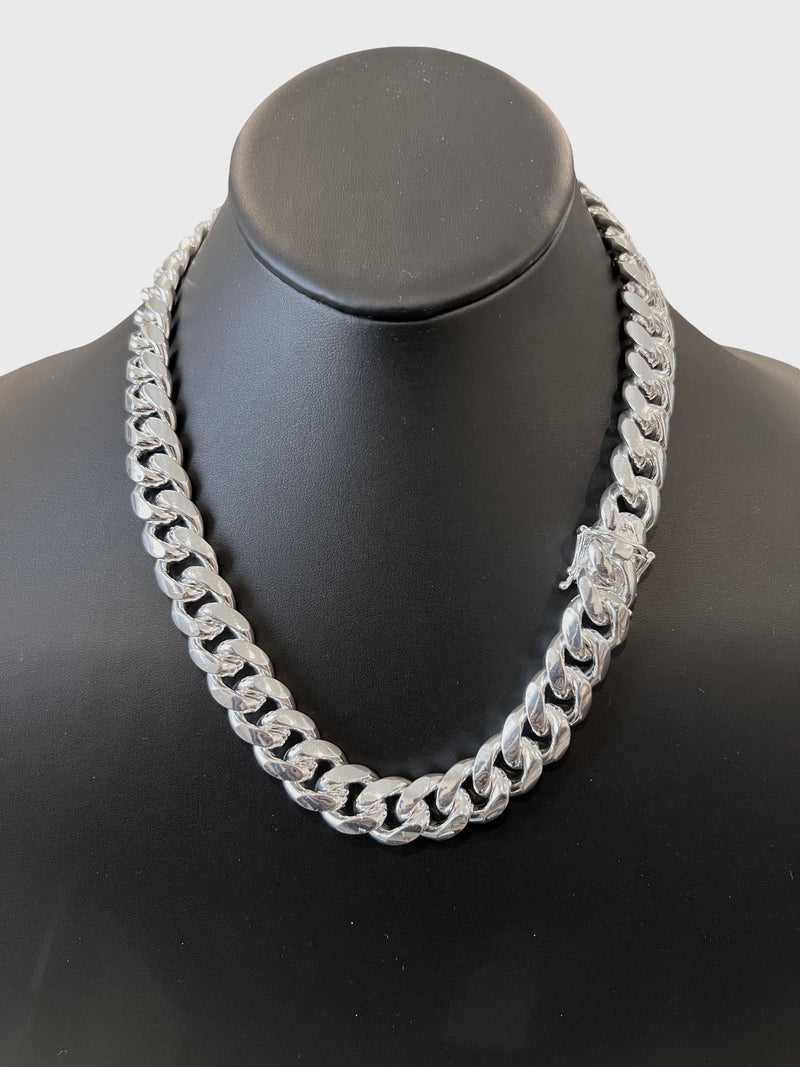 16mm Miami Cuban Box Lock Necklace