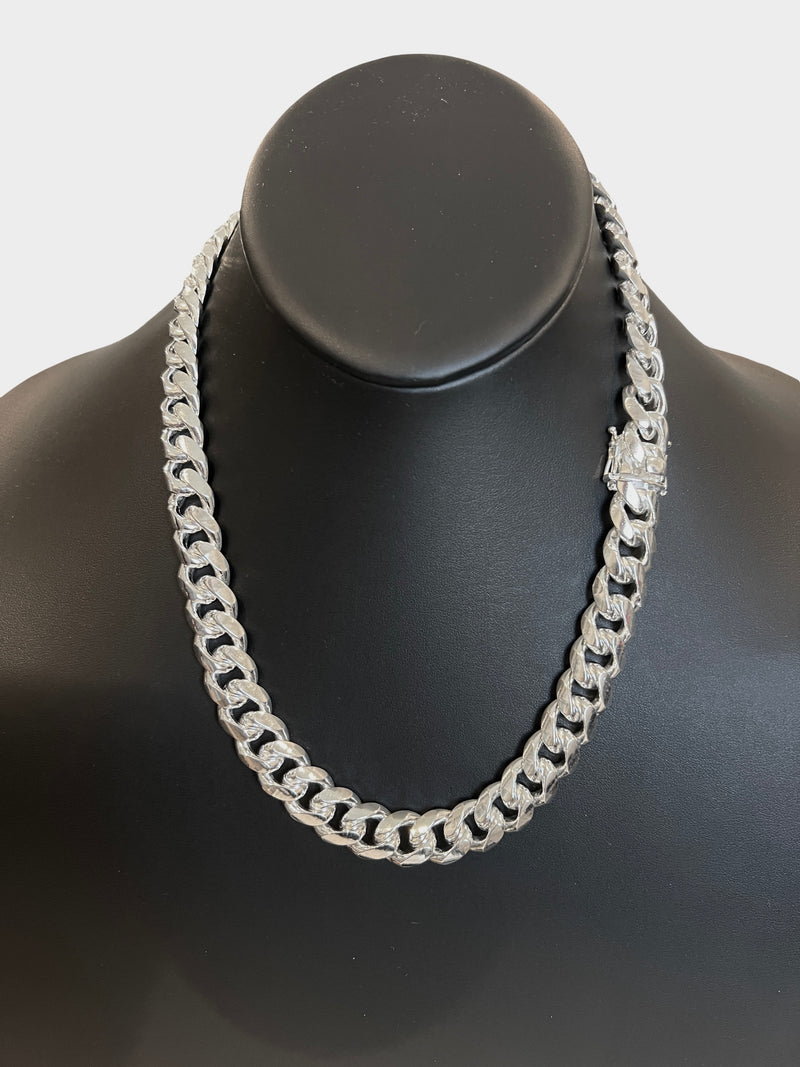 14mm Miami Cuban Box Lock Necklace