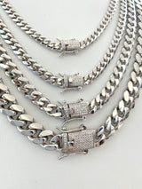 6mm Miami Cuban Moissanite Box Lock Necklace