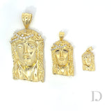Moissanite Baguette Jesus Piece 14K Gold Pendant