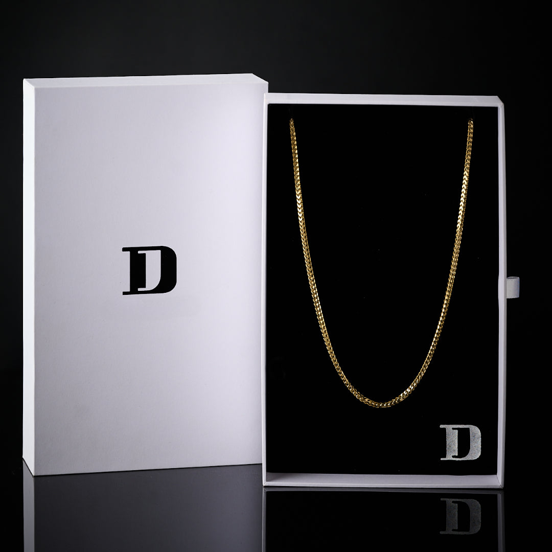 FRANCO 14K GOLD 925 CHAIN DC
