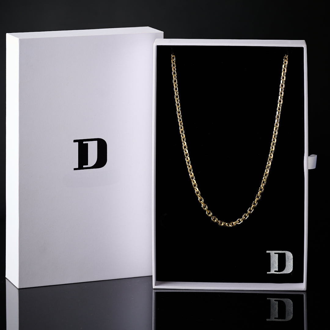 Cable 14K Gold Necklace