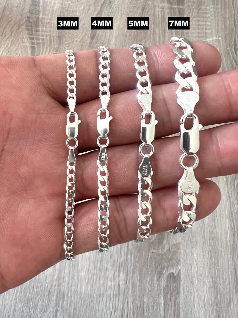 Men's Handmade Silver Chain Bracelet