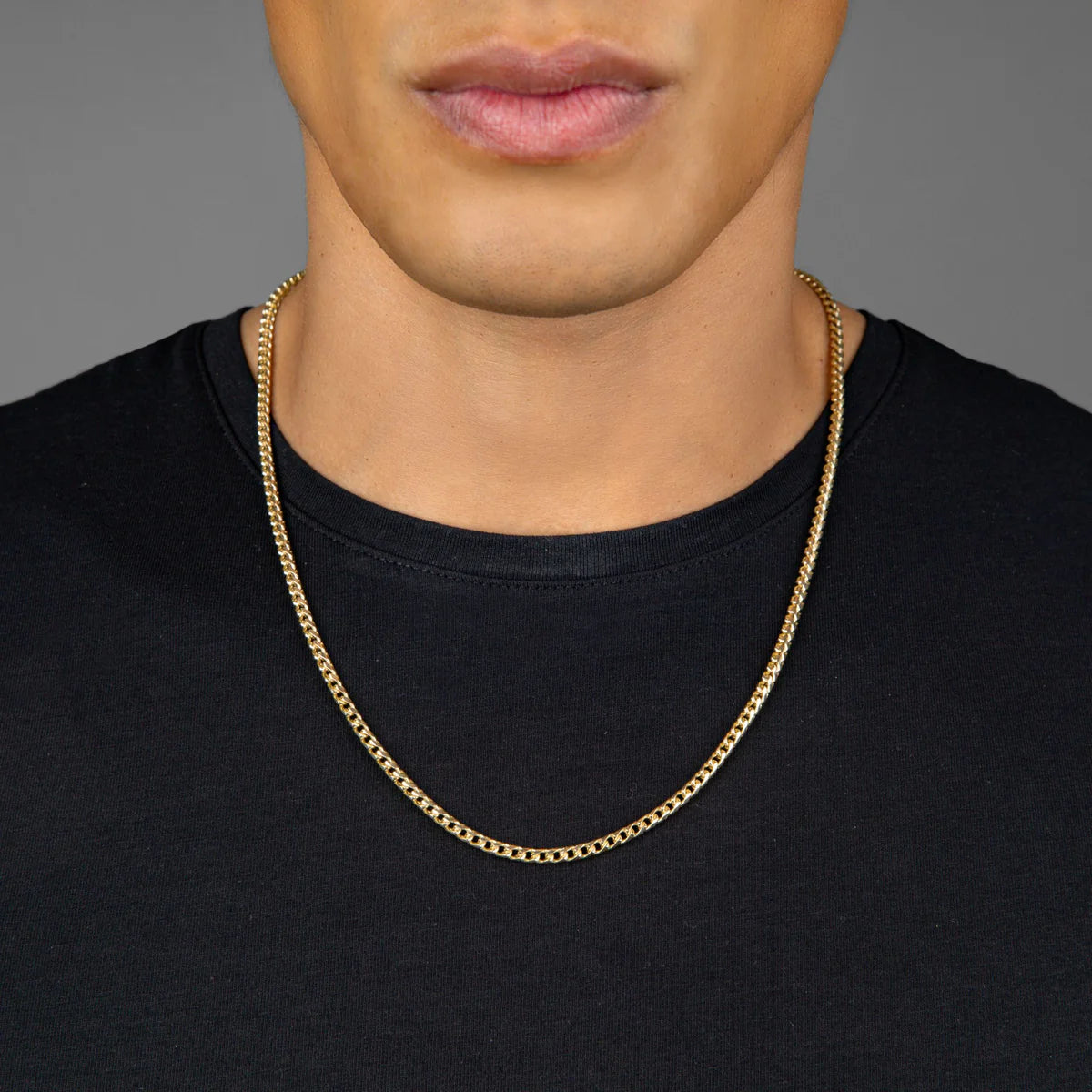 2.5MM FRANCO 14K GOLD CHAIN DC