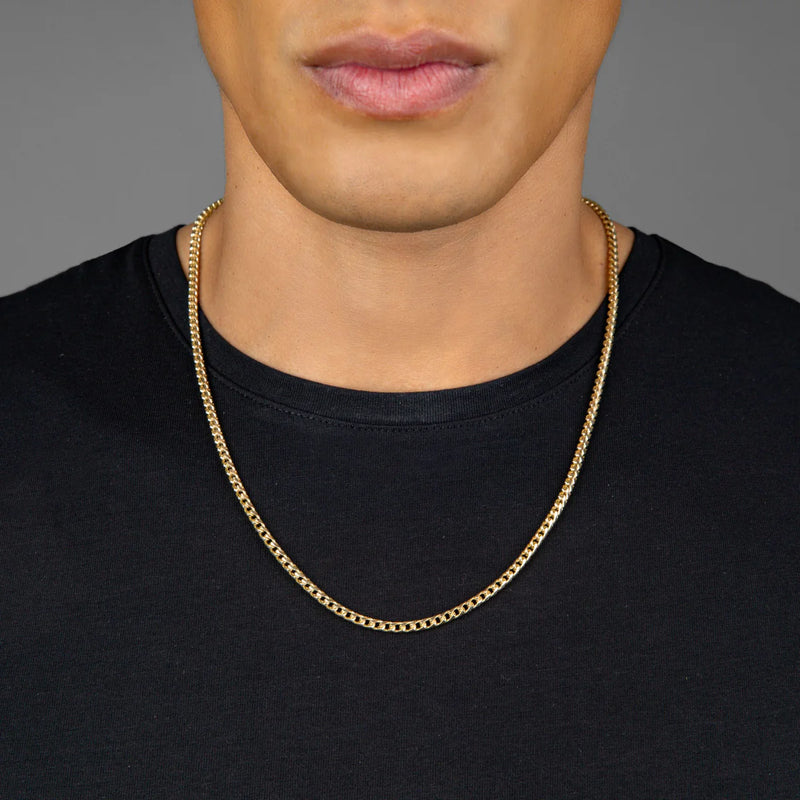 FRANCO 14K GOLD 925 CHAIN DC