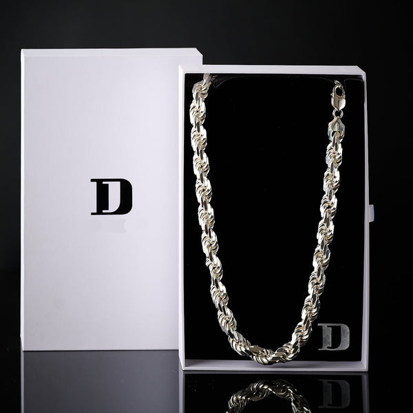 11MM ROPE 925 CHAIN DC