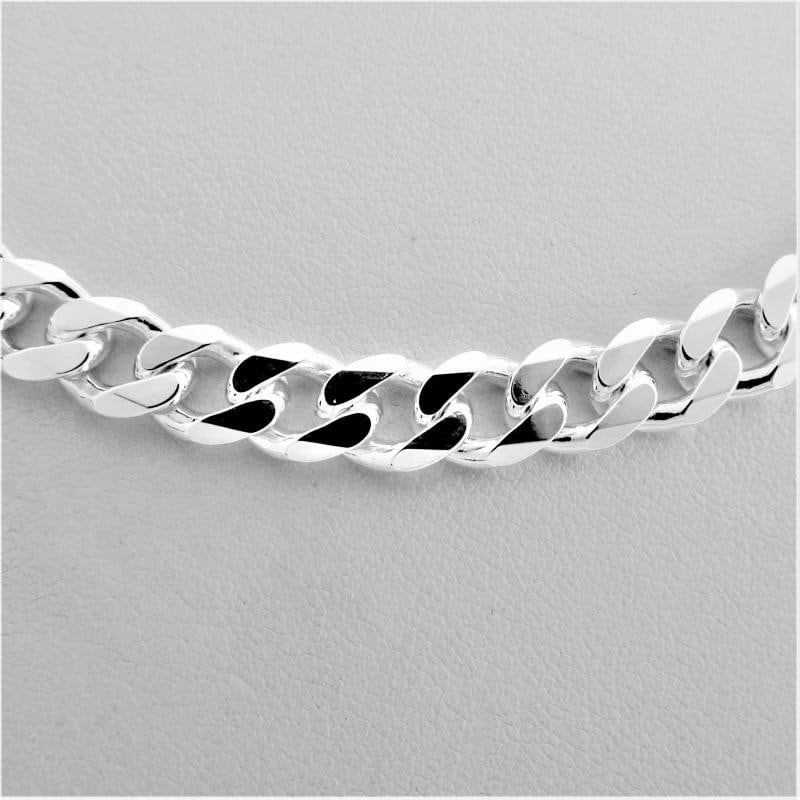 925 Sterling Silver Cuban Curb Chain Silver Chunky Heavy Miami Necklace Mens Chain Choker 3mm 4mm 5mm 6mm 7mm 8mm 9mm 10mm 11mm 12mm 13mm