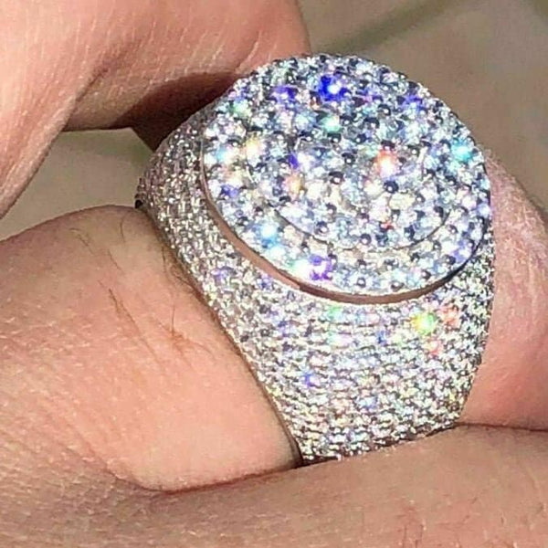 Iced pinky ring sale