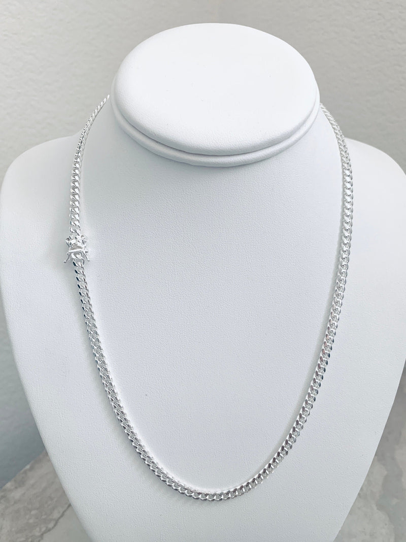Solid Snake Chain Necklace Sterling Silver 20
