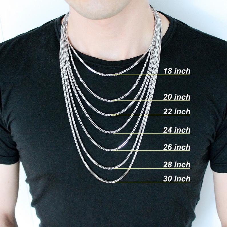 22 Inch Necklace On Man