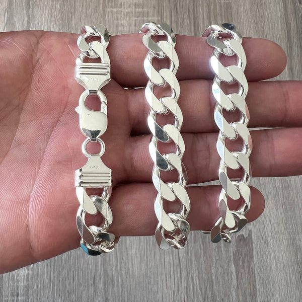 Mens sterling silver deals cuban link bracelet