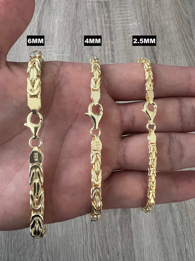 14K Yellow Gold Solid Byzantine Chain 2.5MM | GA | Gold Americas