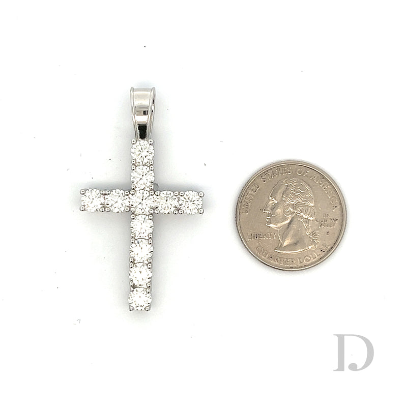 925 Sterling Silver Moissanite Cross Religious Pendant Iced Diamond GRA certified stones Jesus Large